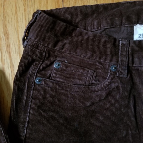 J CREW Favorite Fit Corduroy Jeans Brown 25R - Picture 6 of 7